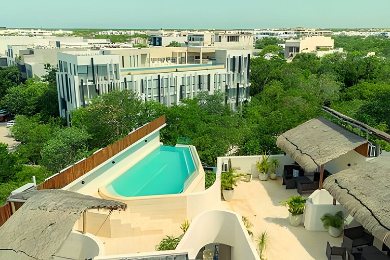 2BDR Aldea Zama – Family + Pool + Bikes