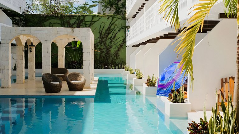 Évasion swim-up directe à Tulum