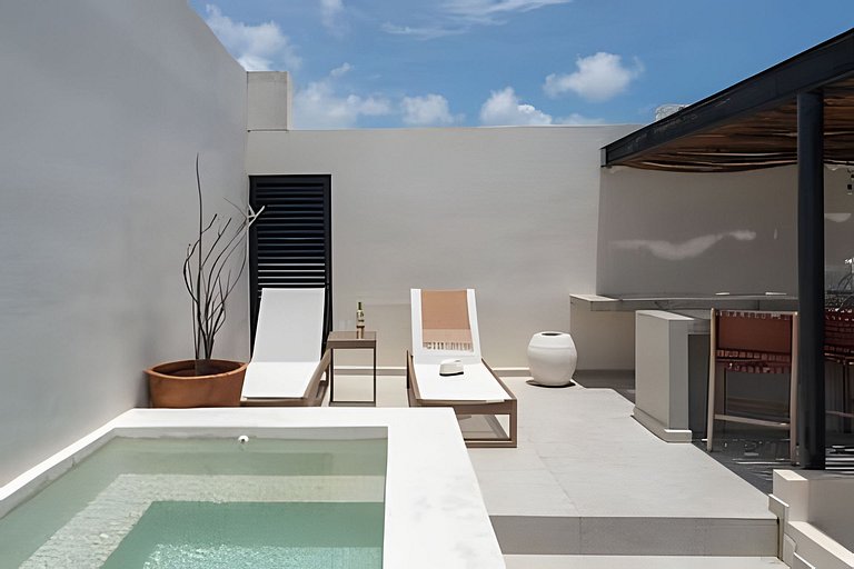 Penthouse 2 Recámaras con Piscina Privada