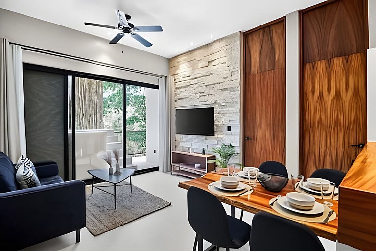 Spacious 3BR Aldea Zama Condo w/ Balcony jaccuzi