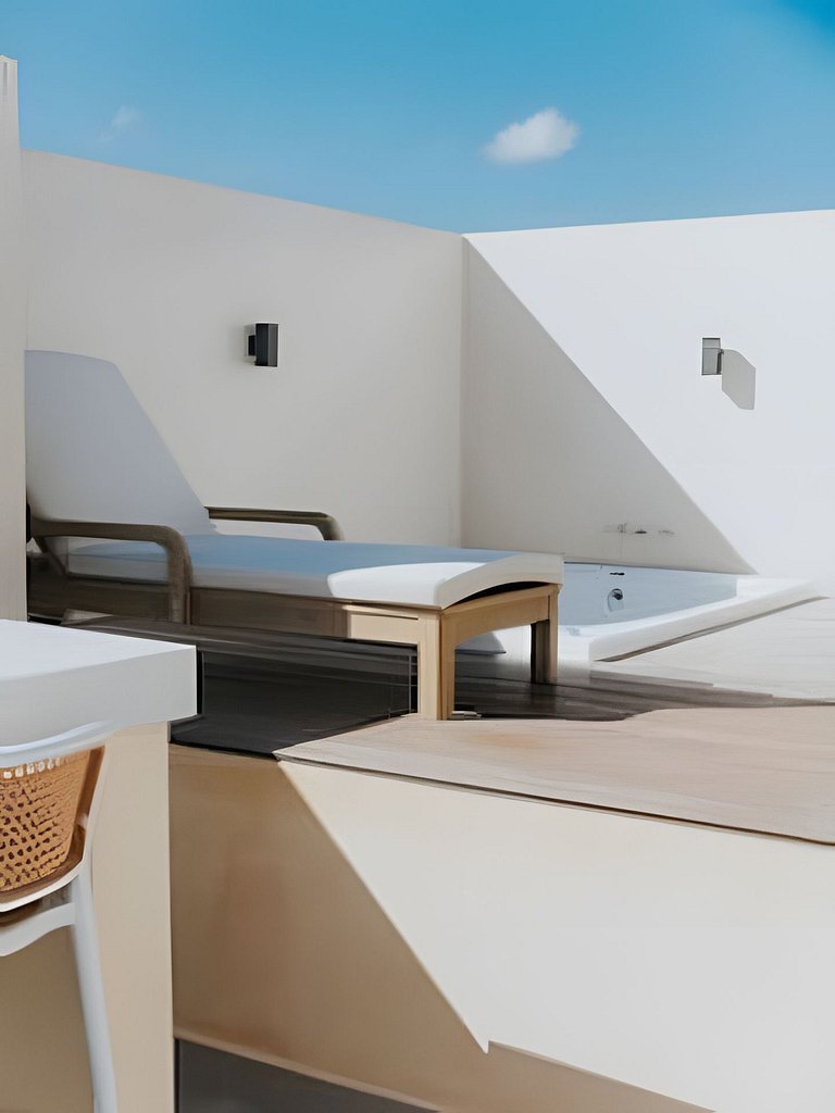 7 min plage 1 chambre Rooftop piscine jacuzzi
