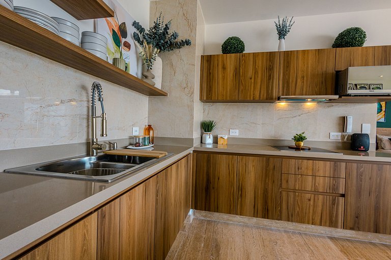 Ceiba 25 | 2 hab, 3 camas, piscina, gym, lavado