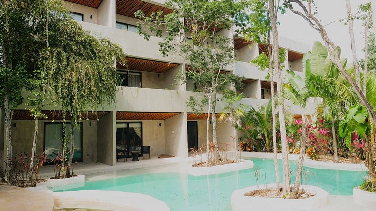 Studio Moderne avec Accès à la Piscine