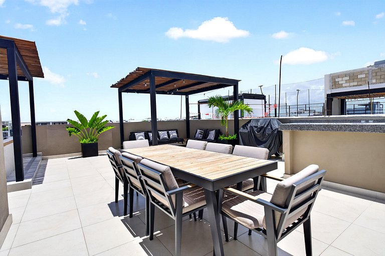 Studio centro PDC • Patio, jacuzzi y BBQ