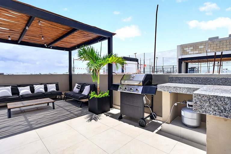 Studio centro PDC • Patio, jacuzzi y BBQ