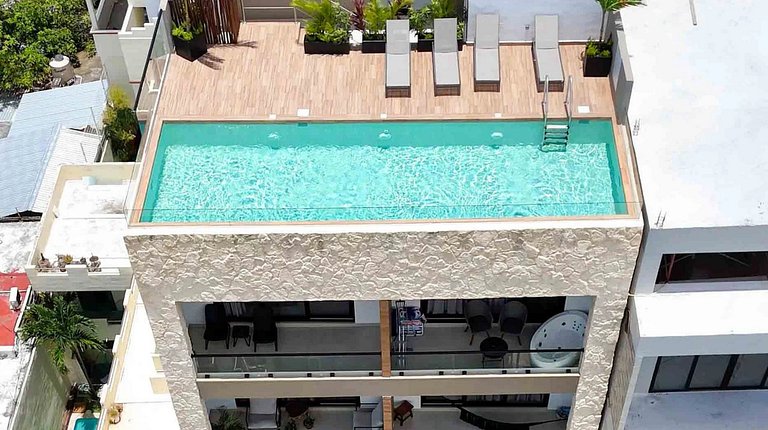 Studio centre PDC • Cour, jacuzzi & BBQ
