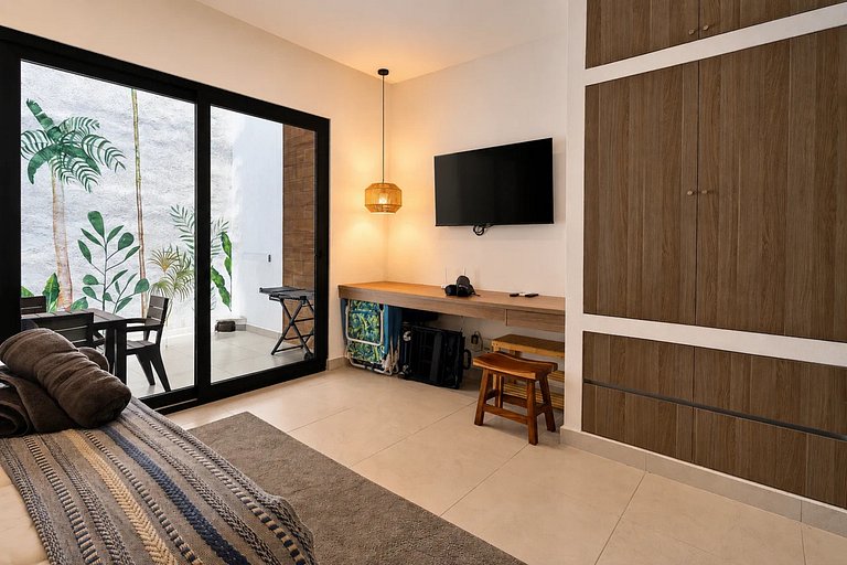Studio centre PDC • Cour, jacuzzi & BBQ